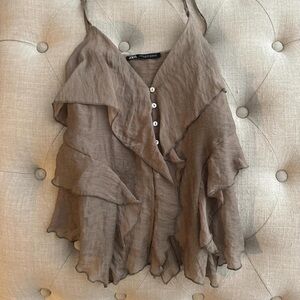 Zara Ruffle Blouse